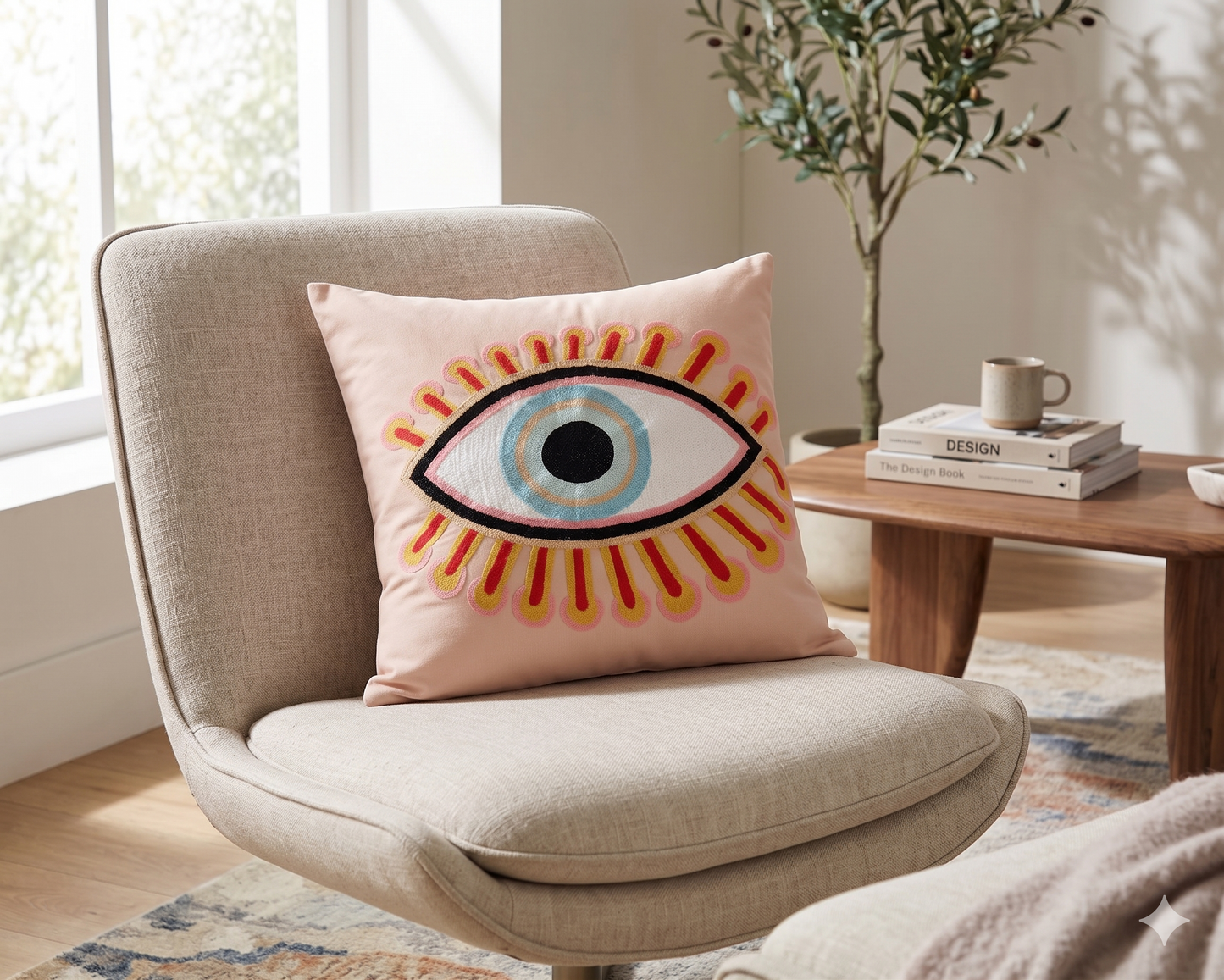 The "Solar Bloom" Pink Eye Pillowcase