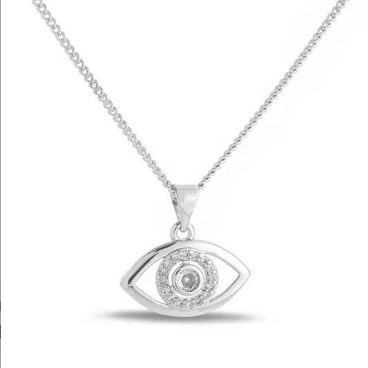 The Visionary Crystal Eye Pendant Necklace