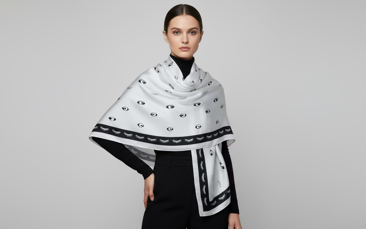 Eye Scarf - White