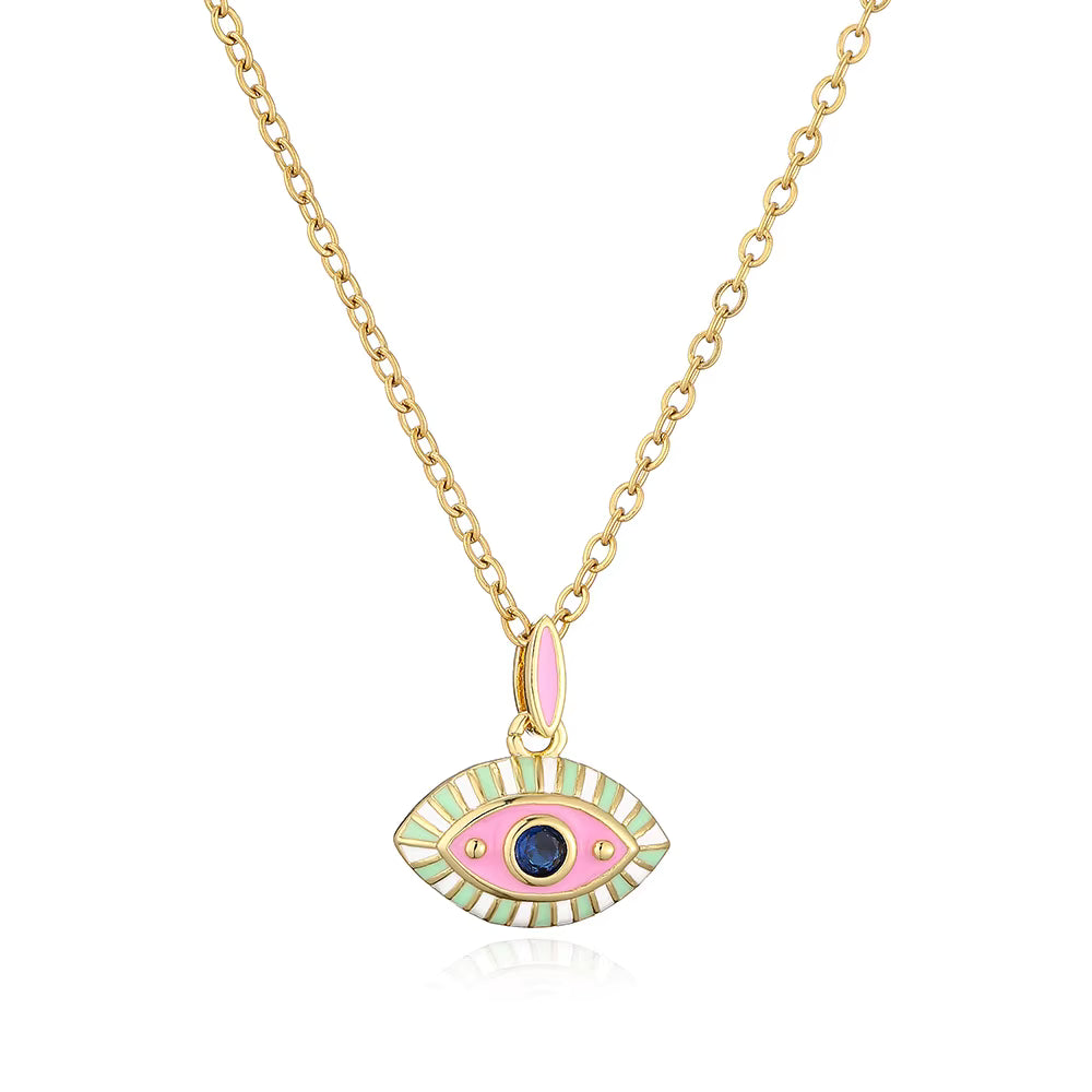 Stainless Steel Evil Eye Necklace