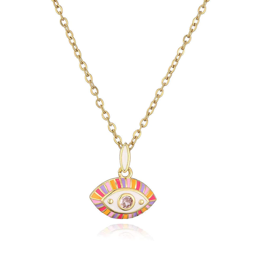 Stainless Steel Evil Eye Necklace
