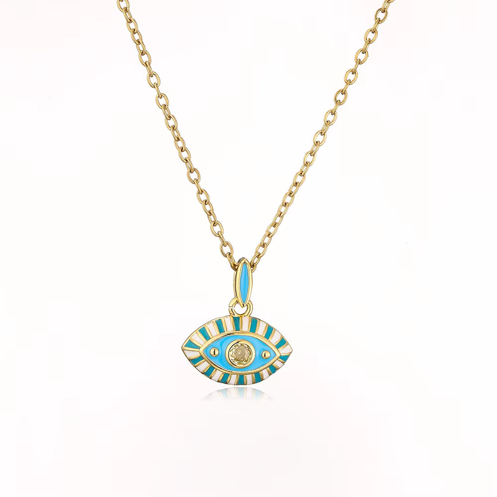 Stainless Steel Evil Eye Necklace