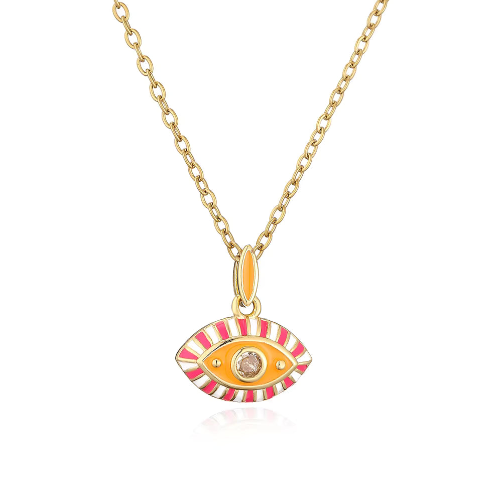 Stainless Steel Evil Eye Necklace