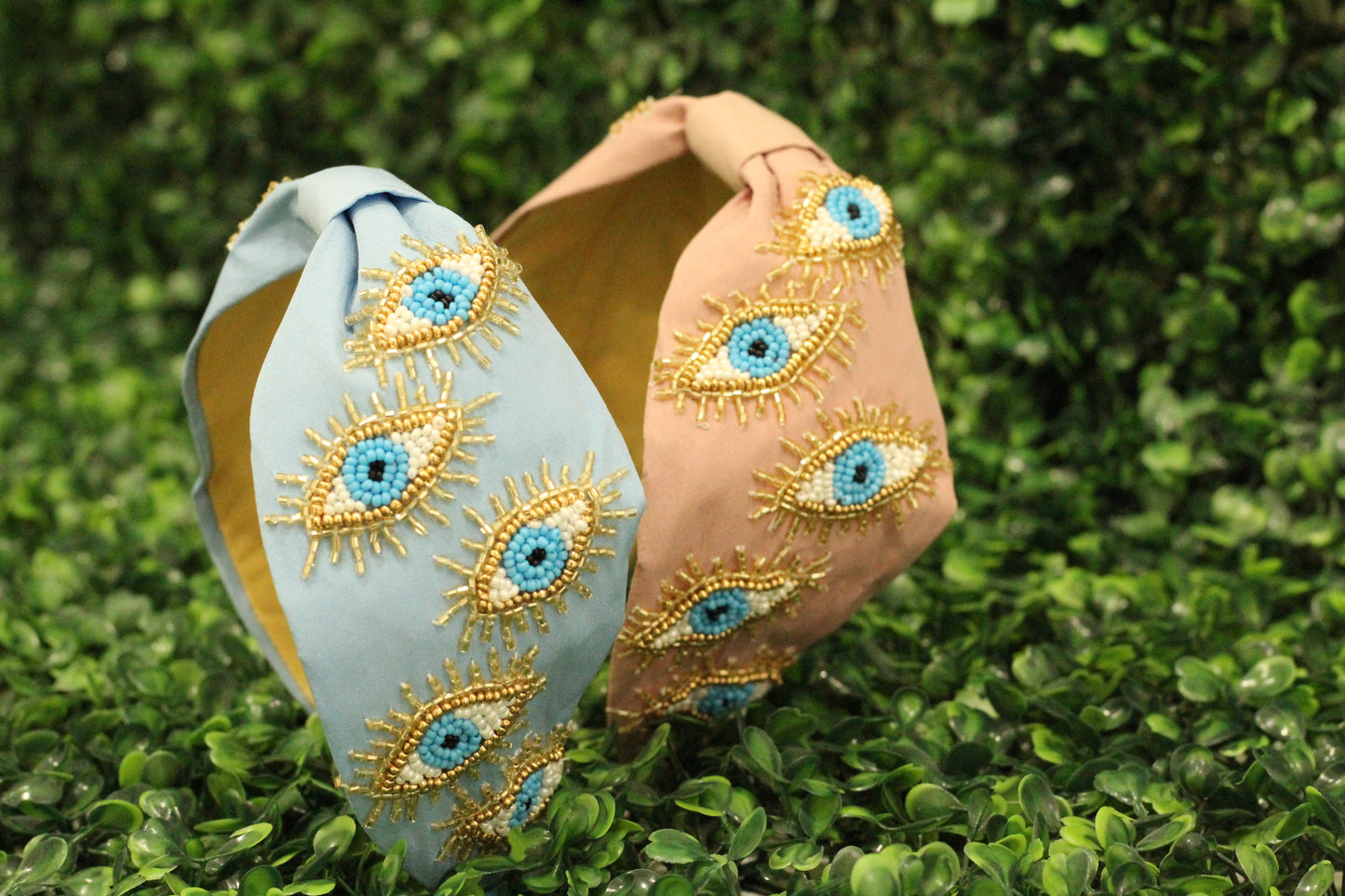 Golden Glance Beaded Headband