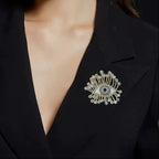 Starlit Shield Brooch