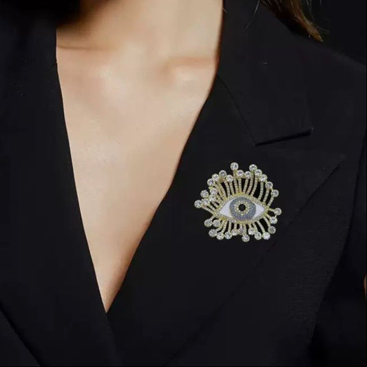 Starlit Shield Brooch