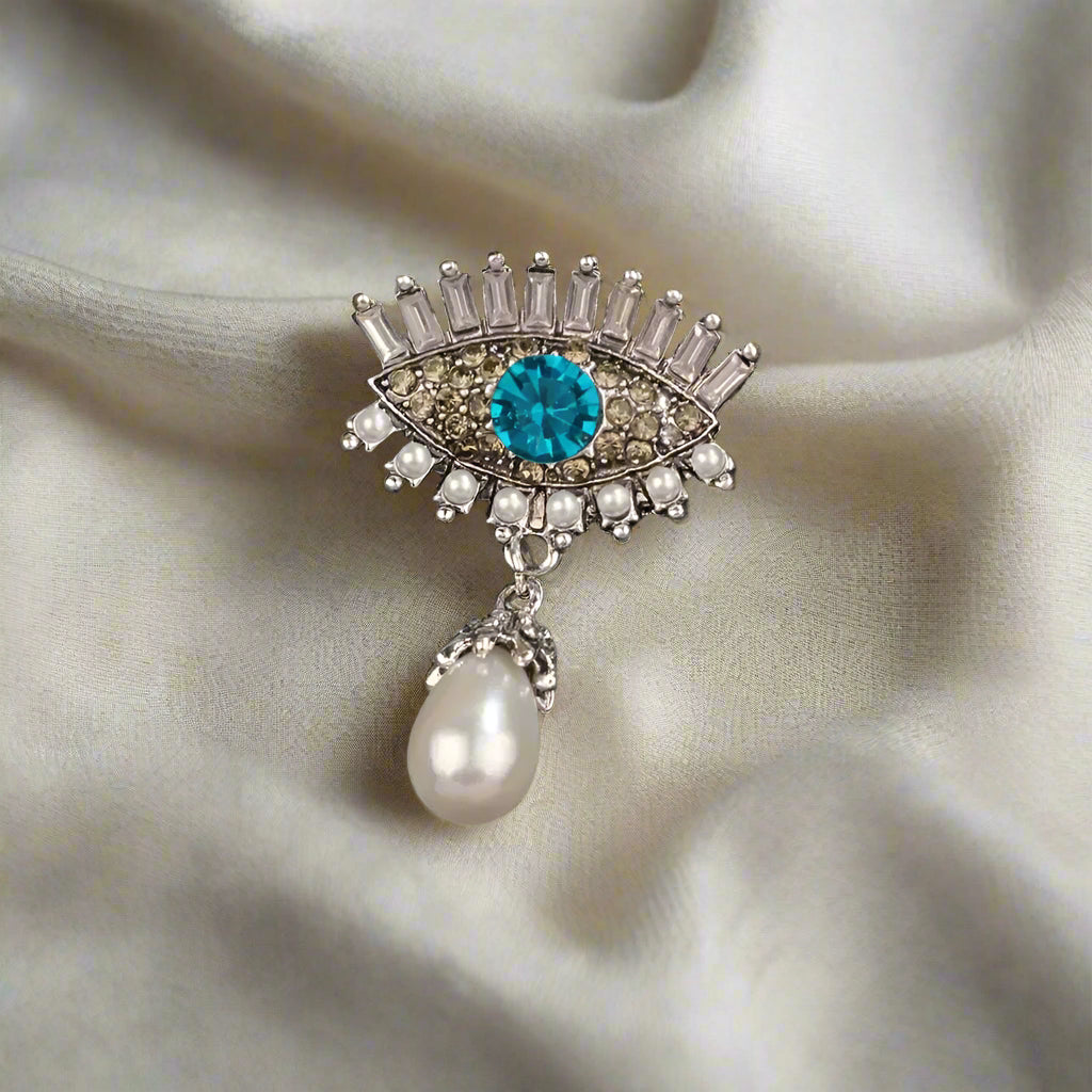 Blue Aura Brooch