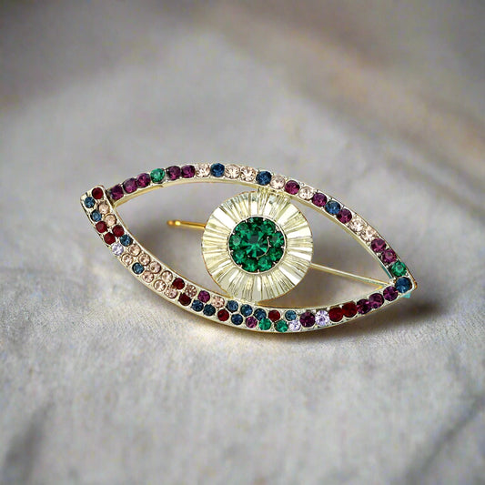 Radiant Eye Brooch