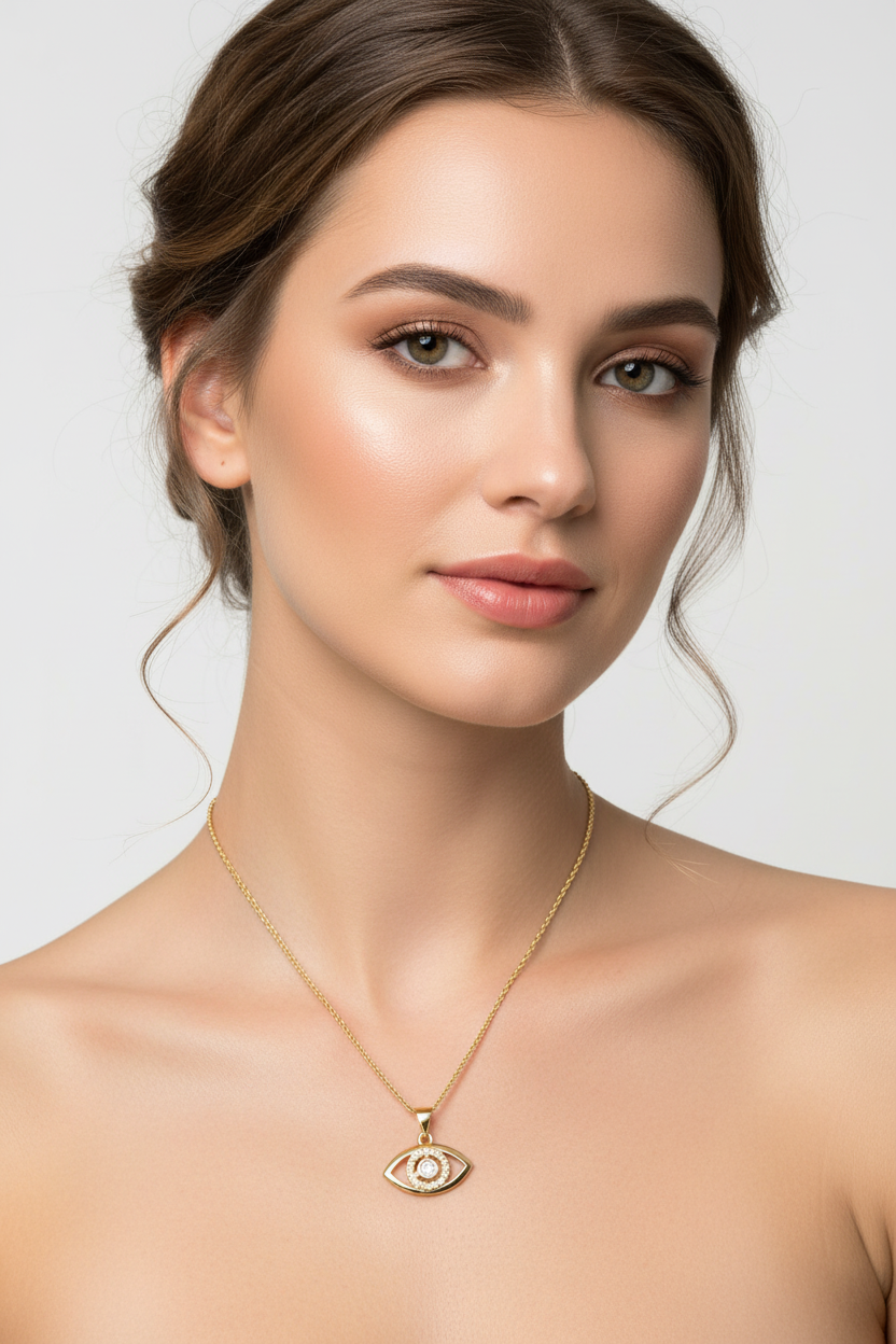 The Visionary Crystal Eye Pendant Necklace