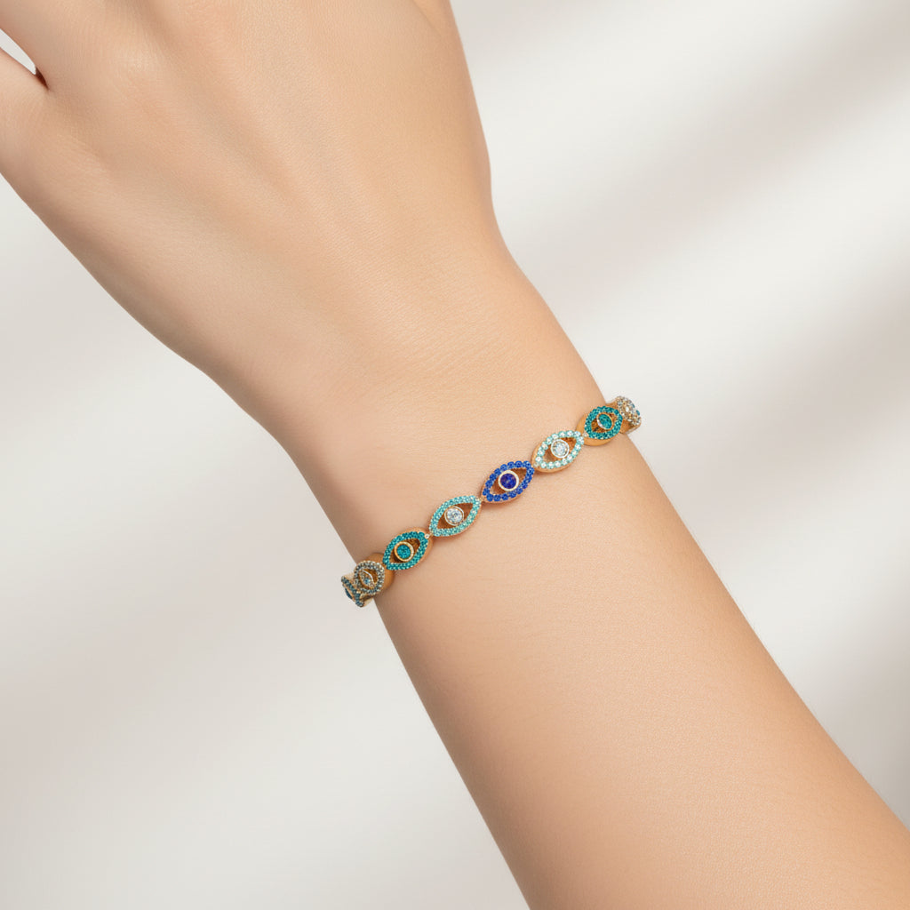 Celestial Blue Evil Eye Bracelet
